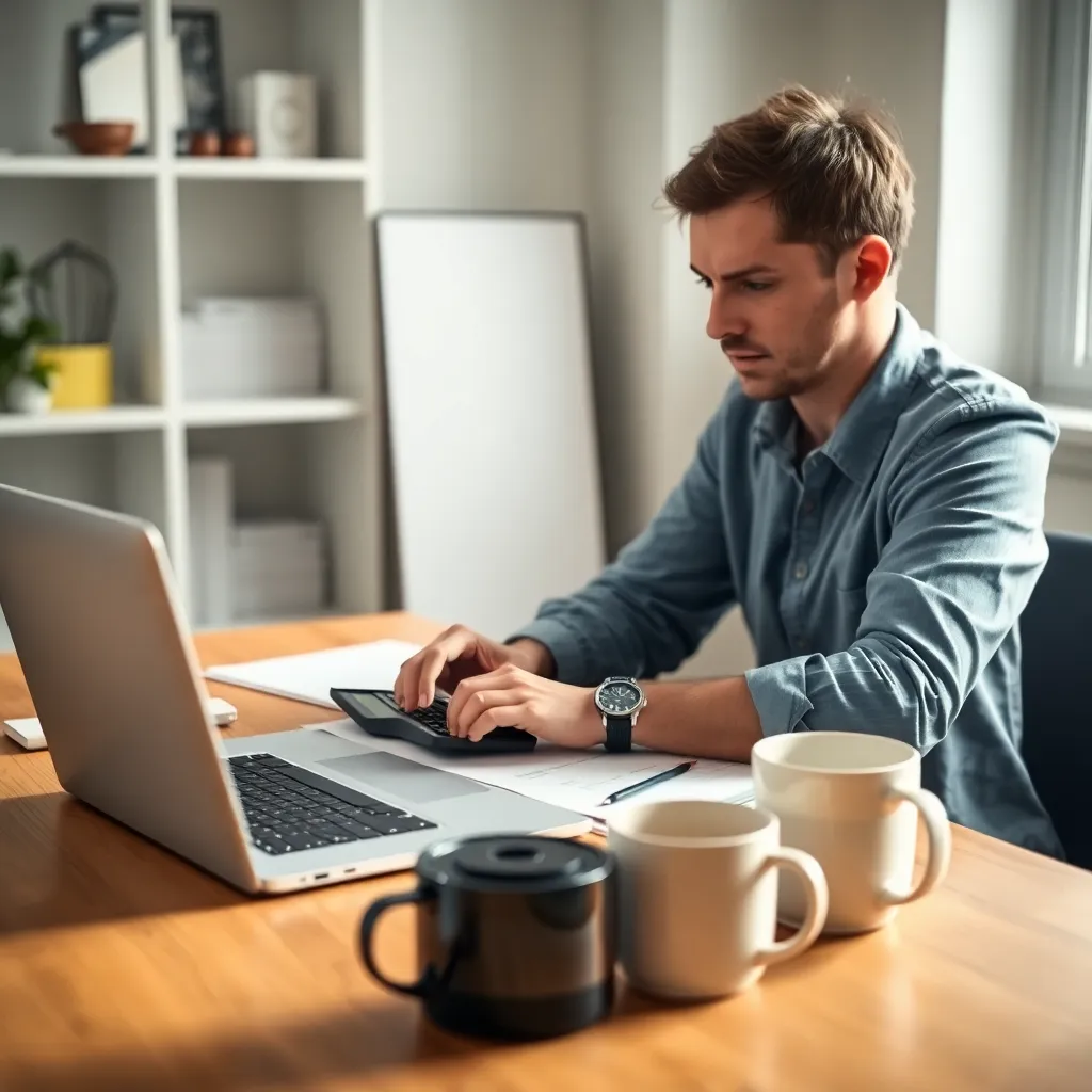 Nederlandse belastingdocumenten naast een laptop met budgetplanning