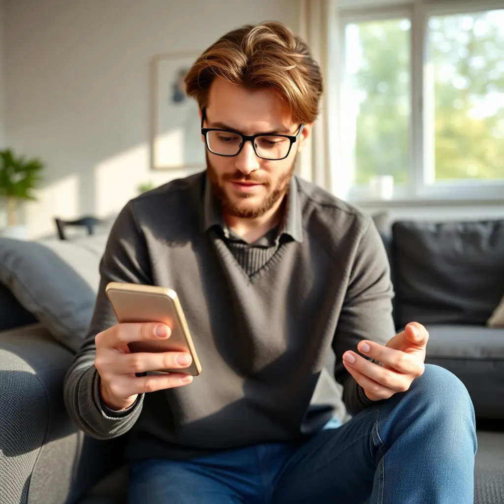 Persoon die digitale tools gebruikt voor budgetbeheer