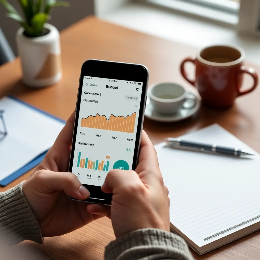 Persoon die belastingdocumenten en budgetplanning bekijkt